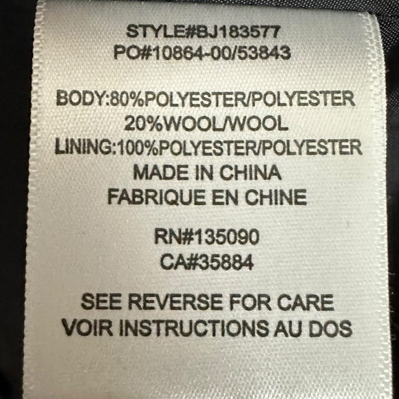 Black Swan Retro 90s Oversized Glen Check Plaid Wool Blazer Size Small Academia - Picture 7 of 8